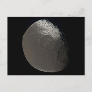 Postal Iapeto lunar más grande de Saturno tomado por Cass