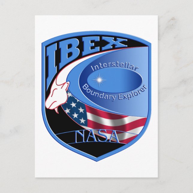 Postal IBEX - Explorador de límites interestelares (Anverso)
