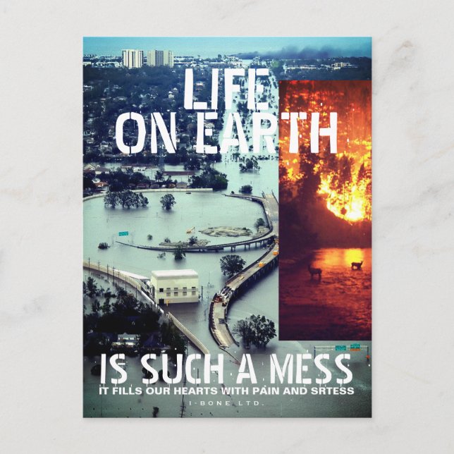 Postal IBONELTD. VIDA EN LA TIERRA 2d (Anverso)