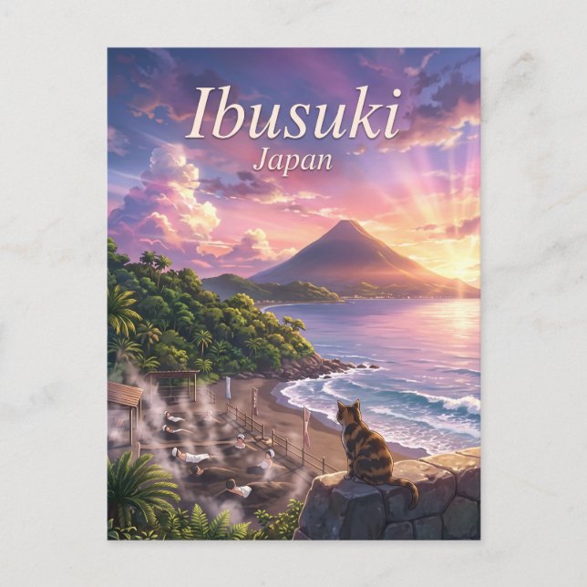 Postal Ibusuki, Japón (Anverso)