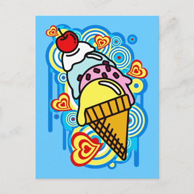 Postal Ice_Cream_Paint (Anverso)