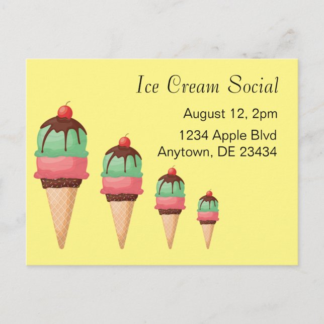 Postal Ice Cream Social (Anverso)