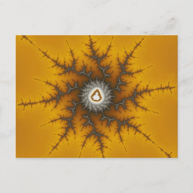 Postal Ice Flake - Postcard Fractal (Anverso)