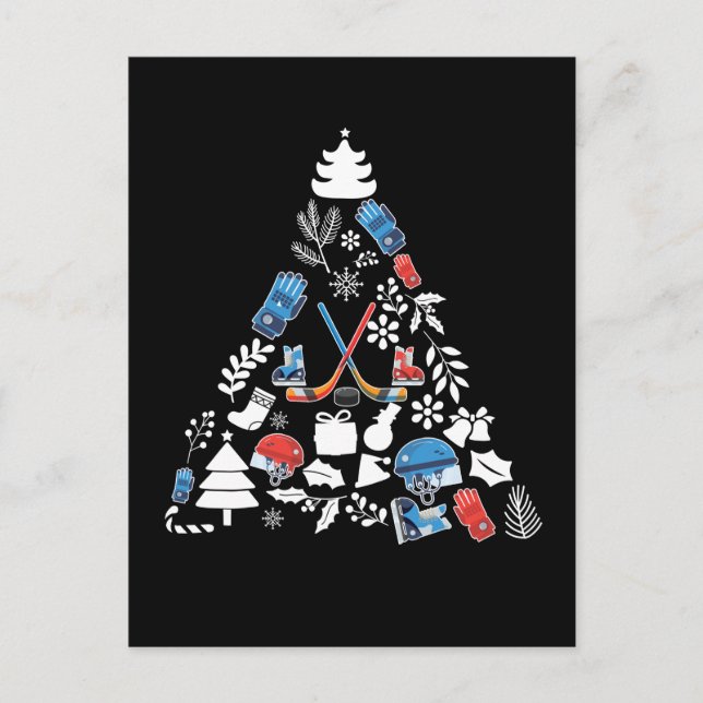 Postal Ice Hockey Christmas Tree (Anverso)
