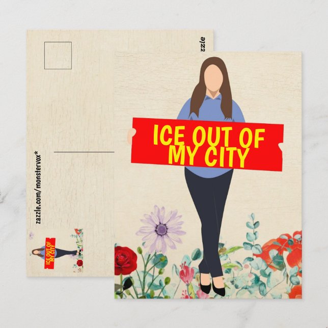 Postal Ice Out of My City Postcard (Anverso / Reverso)