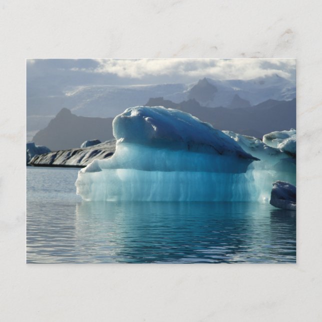 Postal Iceberg azul (Anverso)