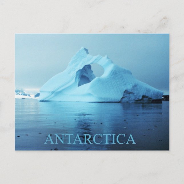 Postal Iceberg en la Antártida (Anverso)