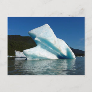 Postal Iceberg sobre el lago Mendenhall en Alaska