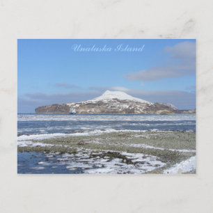 Postal Icebergs en la bahía del Capitán, isla Unalaska