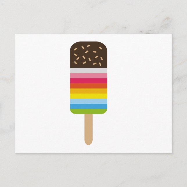 Postal Icecream Lolly Pop multicolor (Anverso)