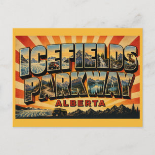 Postal Icefields Parkway Alberta Paseo Escénico
