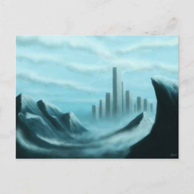 postal iceworld scifi/fantasy art (Anverso)