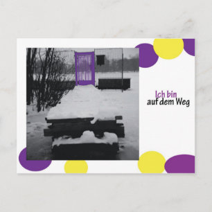 Postal Ich bin auf dem Weg