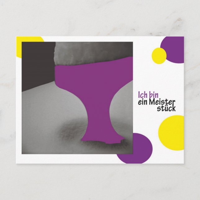 Postal ich bin en Meisterstueck (Anverso)