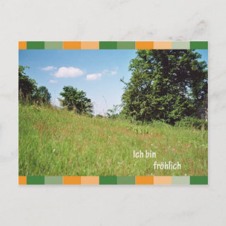 Postal Ich bin froehlich