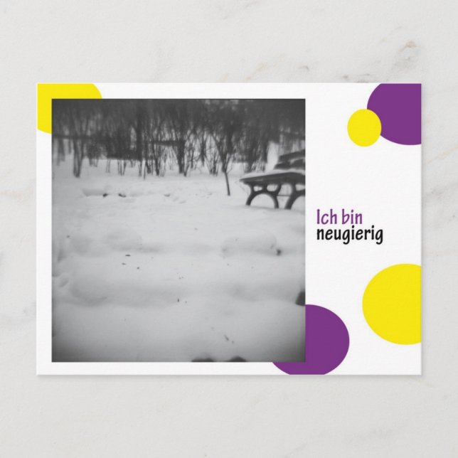 Postal ich bin neugierig (Anverso)