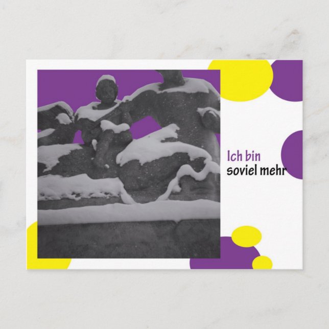 Postal ich bin soviel mehr (Anverso)