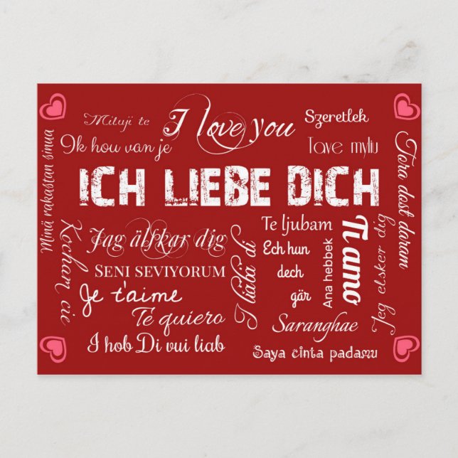Postal ¡Ich liebe Dich! (Anverso)
