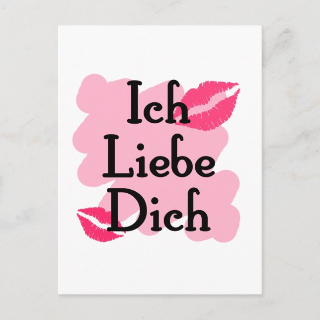 Postal ich liebe dich (Anverso)