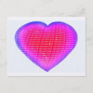 Postal Ich liebe Dich