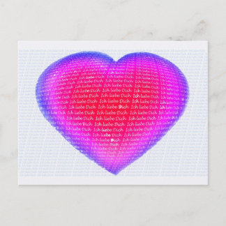 Postal Ich liebe Dich