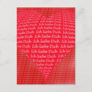 Postal Ich liebe Dich