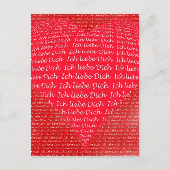 Postal Ich liebe Dich (Anverso)