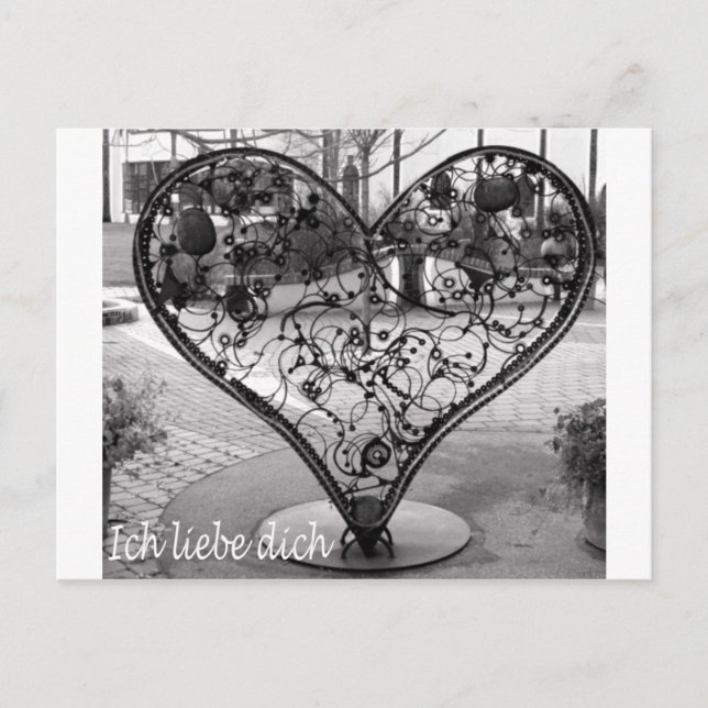Postal Ich liebe dich (Anverso)