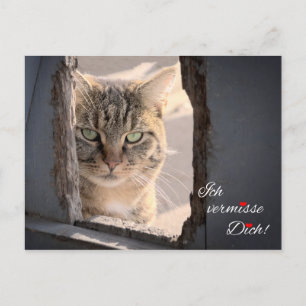 Postal ¡Ich vermisse Dich!