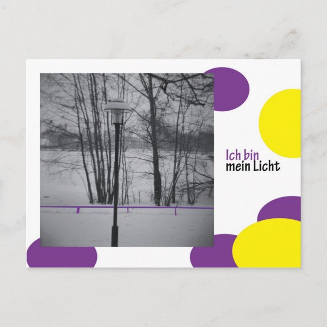 Postal ichbinmeinlicht (Anverso)