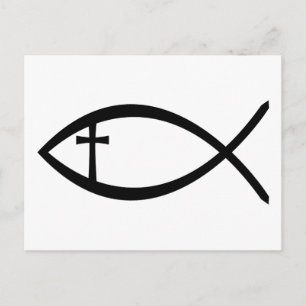 Postal Ichthus Christian Fish