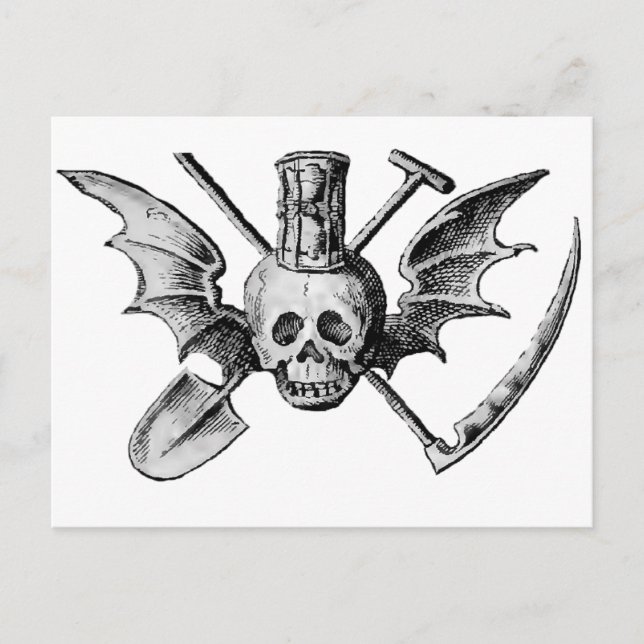 Postal Icones Mortis (detalle) (Anverso)