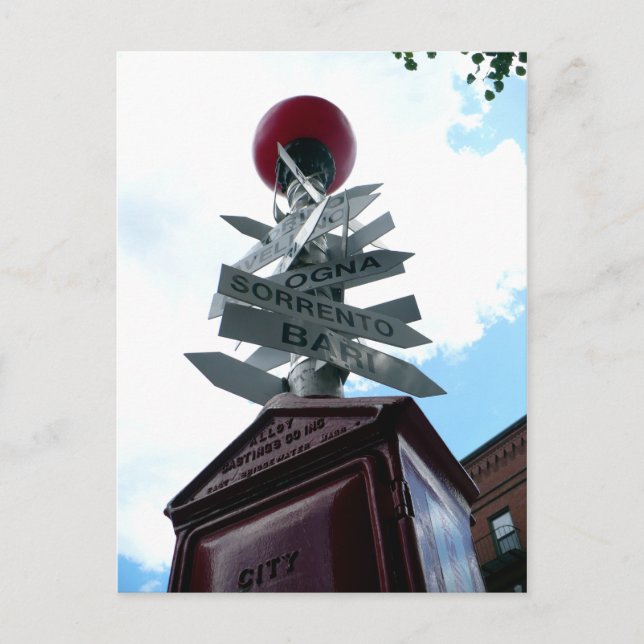 Postal Icónica señal del extremo norte (Anverso)