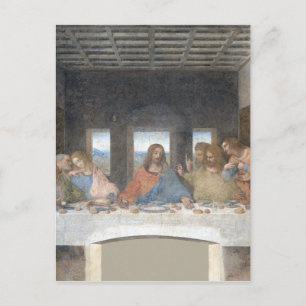 Postal Icónico Leonardo da Vinci La Última Cena