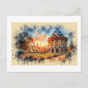 Postal Iconico Radcliffe Oxford al atardecer, 