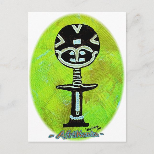 Postal Icono africano: Akuaba (Ghana) (Anverso)