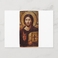 Icono cristiano del pantocrador de Jesucristo
