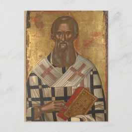 Postal Ícono cristiano ortodoxo de San Athanasius