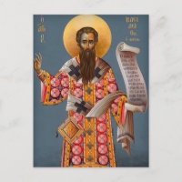 Icono cristiano ortodoxo de San Basilio el Grande