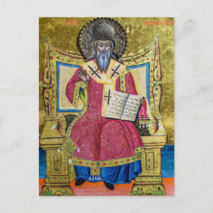 Postal Ícono cristiano ortodoxo de San Januario
