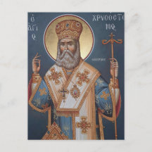 Icono cristiano ortodoxo de San Juan Crisóstomo de