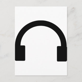 Postal icono de auriculares