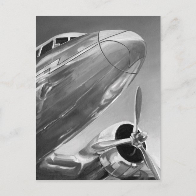 Postal Icono de aviación: Vista de cierre (Anverso)