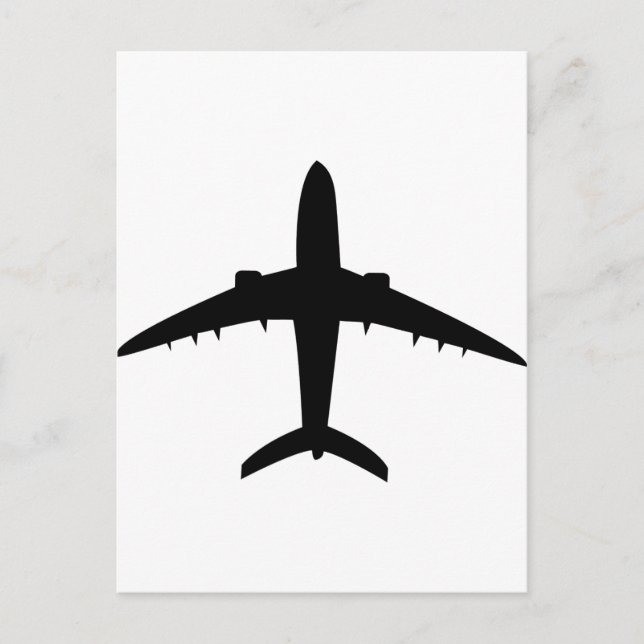 Postal icono de avión (Anverso)