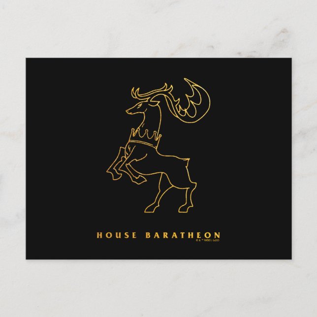 Postal Icono de Baratheon House (Anverso)