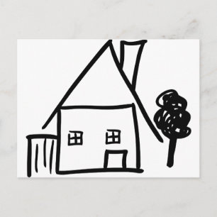 Postal icono de casa