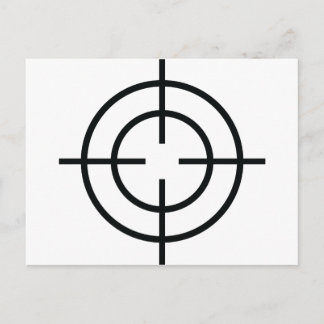 Postal icono de cruce de francotiradores negros