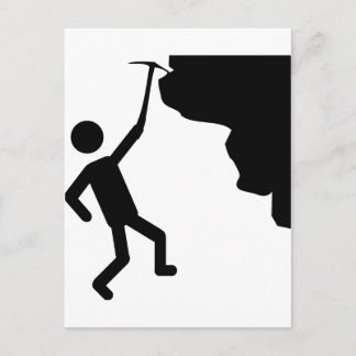 Postal icono de escalada del escalador del pepino freecli