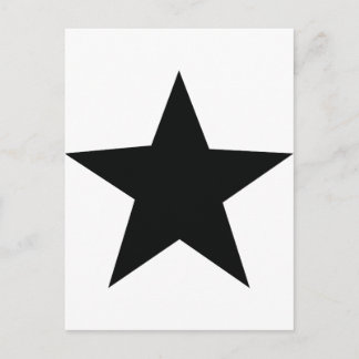 Postal icono de estrella negra