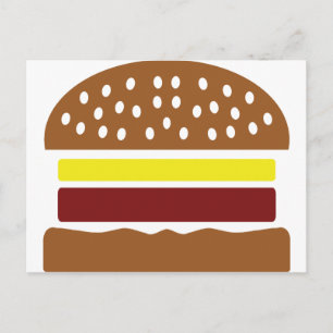 Postal icono de hamburguesa